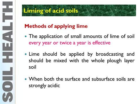 soid lime application infographic