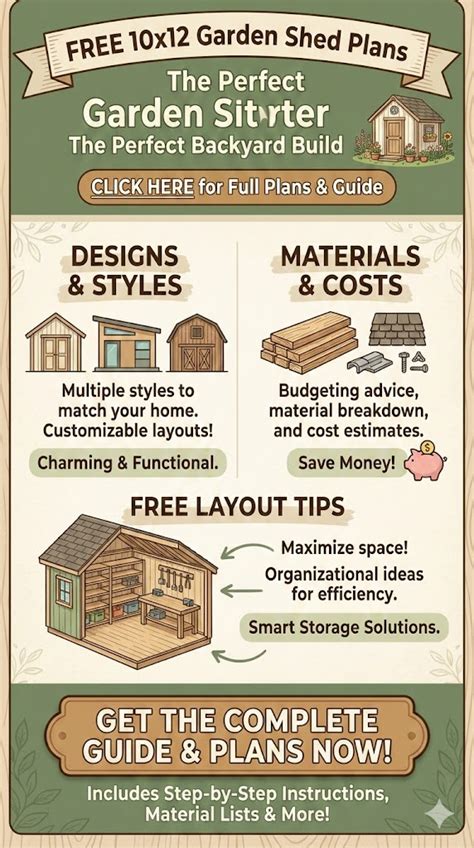 Large space shed layout infographic