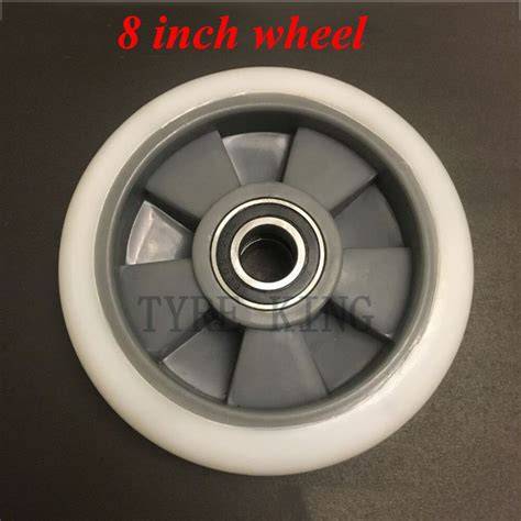 8 inch mower wheel with nylon bearing (informative graphic)