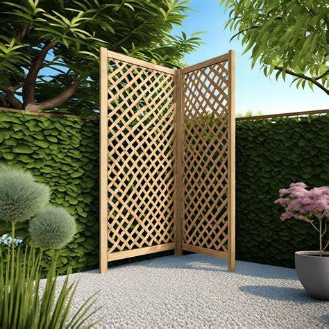 lattice fence trellis privacy screen