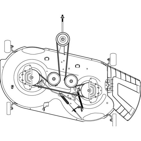 Mulch kit installation diagram for Cub Cadet 46 inch deck