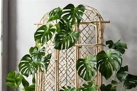 Minimalist trellis for monstera comparison