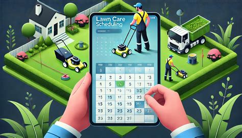 lawn care scheduling brookfield infographics