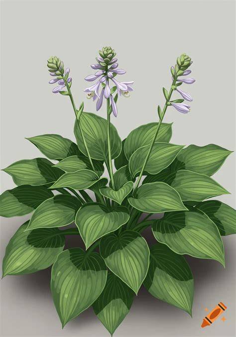 hosta division process illustration